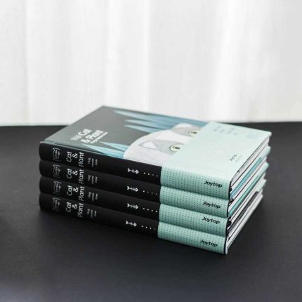 Personalized Custom A5 daily agenda Pocket planner Journal Diary PU Leather Cover dotted / dot grid Notebook with Elastic Band