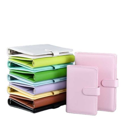 Factory Directly Sale Notebook 6 Rings Spiral Personal Loose Leaf Planner a6 budget binder with 6 ring