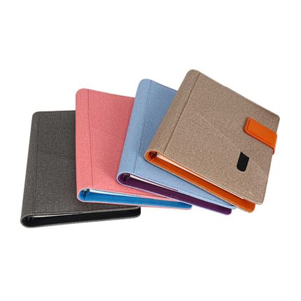 Dropshipping Best Selling Personally Designed Floral Leather Binder Custom Notebook With Pen