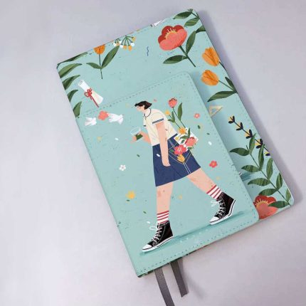 Personalize One Piece Custom Pattern School Supplies Printing Diary Office Notebook PU Leather Case Notebook