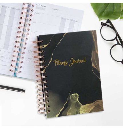 High Quality Planner Wellness Diaries And Organizers Spiral Custom Fitness Self Care Sublimation Journal Notebook