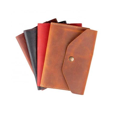 Handmade Top Grade Grain Leather Travel Diary Storage Bag Custom Soft Cover Personalized Notebook