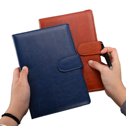 high quality free sample personalized printed pu leather custom a5 hardcover dotted notebook with logo