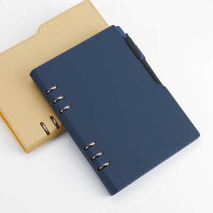 GuangAo customized logo a5 b5 a6 a7 personalized hardcover genuine leather loose leaf notebook
