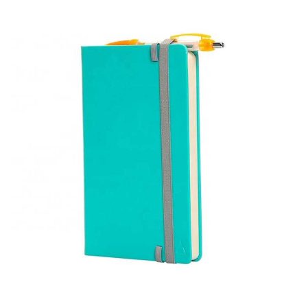 Oude personalized leather cover 2019 custom printed calendar monthly weekly notebook with ribbon