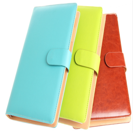 Macaron colorful PU leather 6 rings binder spiral customize notebook Study and office A5 A6 notebooks