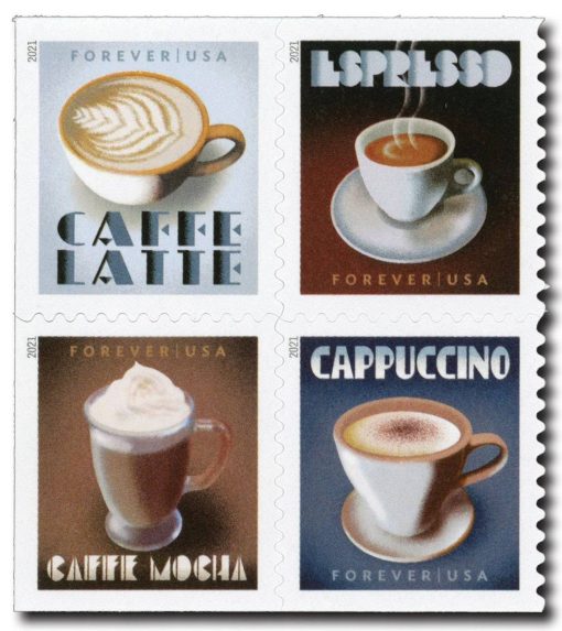 Espresso Drinks Forever Stamps