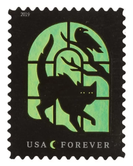 Spooky Silhouettes Forever Stamps
