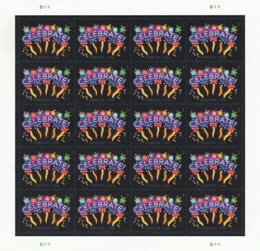 Neon Celebrate Forever Stamps - Image 2
