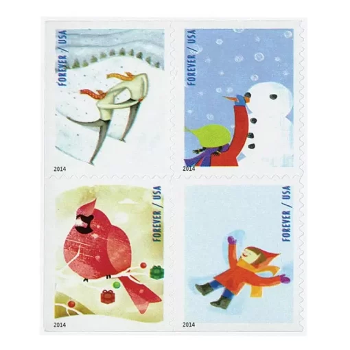 2014 Winter Fun Forever Stamps - Image 2