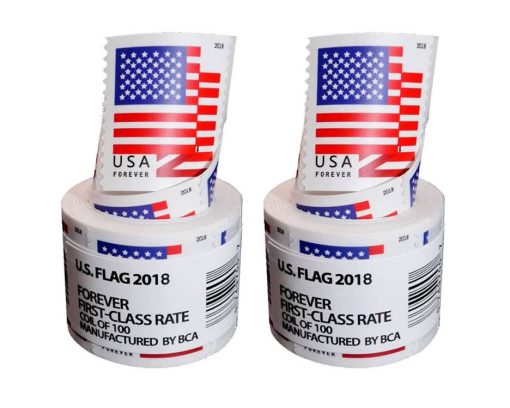 Limited Time Deal: $99.99 for 5 Rolls(500 Forever Stamps) - 2017/2018/2019/2022 Flag - Image 4