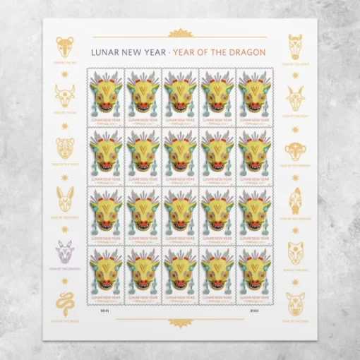 Lunar New Year: Year of the Dragon Forever Stamps - Image 4