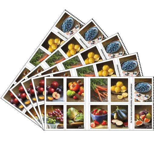 Fruits & Vegetables Forever Stamps - Image 4