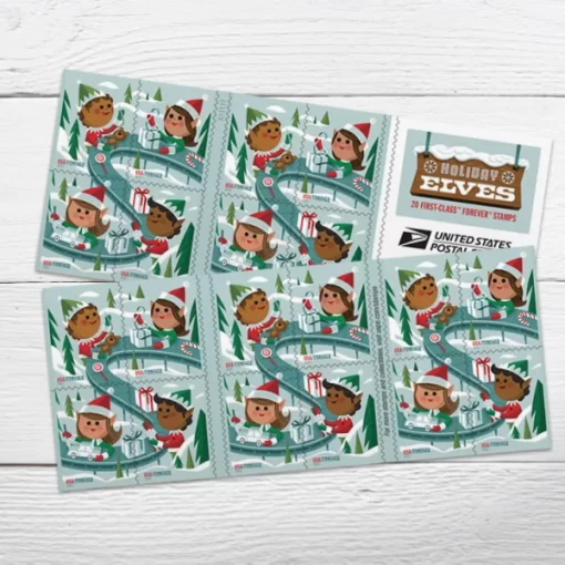 Holiday Elves Forever Stamps - Image 4