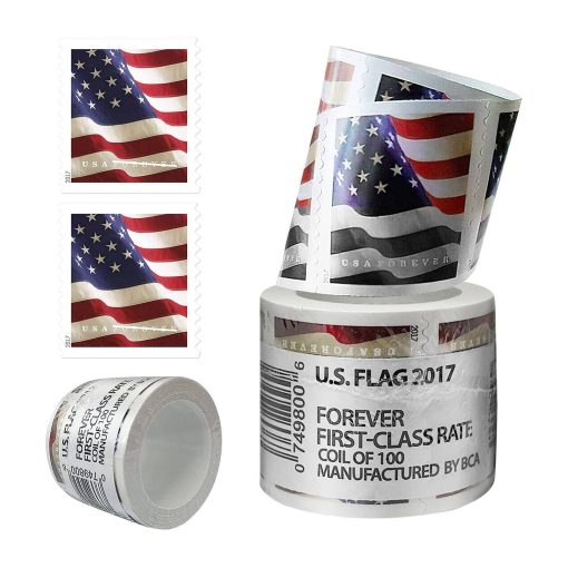 Limited Time Deal: $99.99 for 5 Rolls(500 Forever Stamps) - 2017/2018/2019/2022 Flag - Image 3